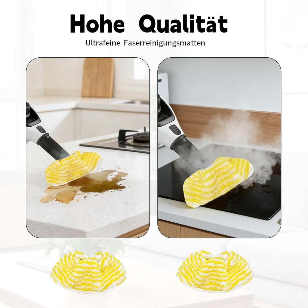 14 Stück Ersatzpads Set Kompatibel für Kärcher Dampfreiniger Zubehör EasyFix SC 1, SC 2, SC 3, SC 4,