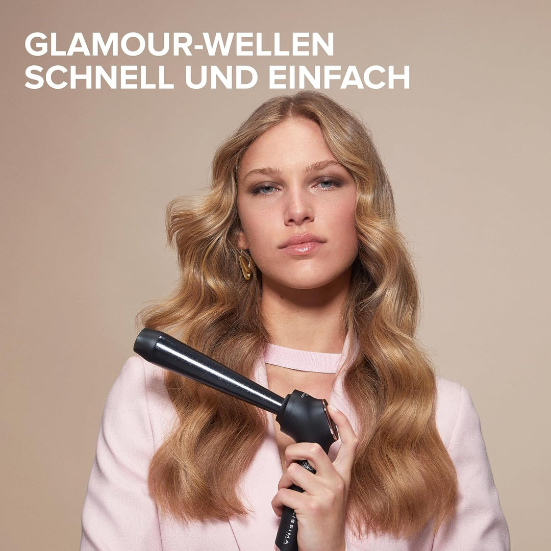 Bellissima Glam Waves, Lockenstab, konische Form, Display, 5 Temperaturen, Diamon-Keramik- und Kerat