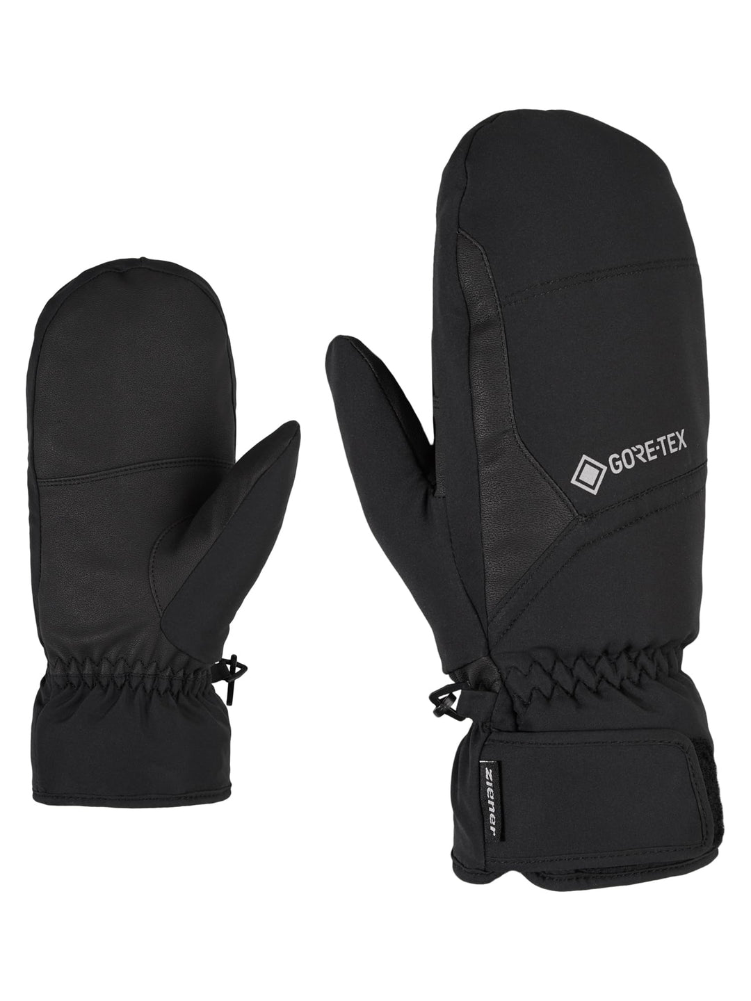 Ziener Garwel GTX Mitten Glove Alpine Ski-Handschuhe/Wintersport | Wasserdicht, Atmungsaktiv 9 Schwa