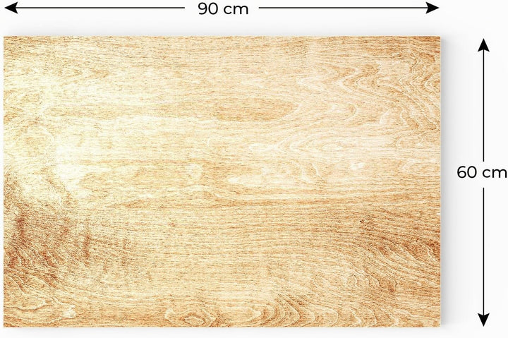 ALLboards Metallische Magnettafel MASSIVHOLZ, 90x60cm MetalBoards Memoboard für jede Art von Magnete