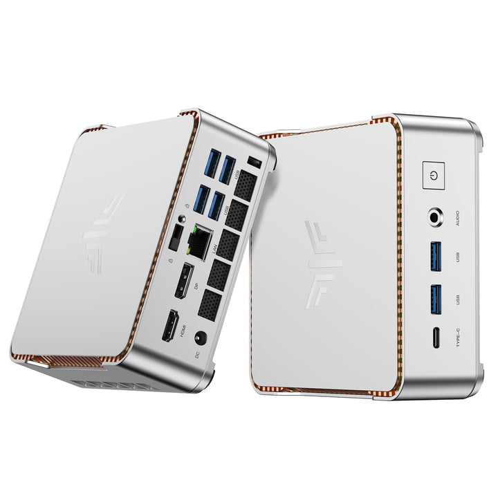 NiPoGi Pinova P2 Mini PC АMD Ryzen R2544(Besser als 3500U/i3-10110U/N95, 4C/ 8T, bis zu 3,70 GHz), 1