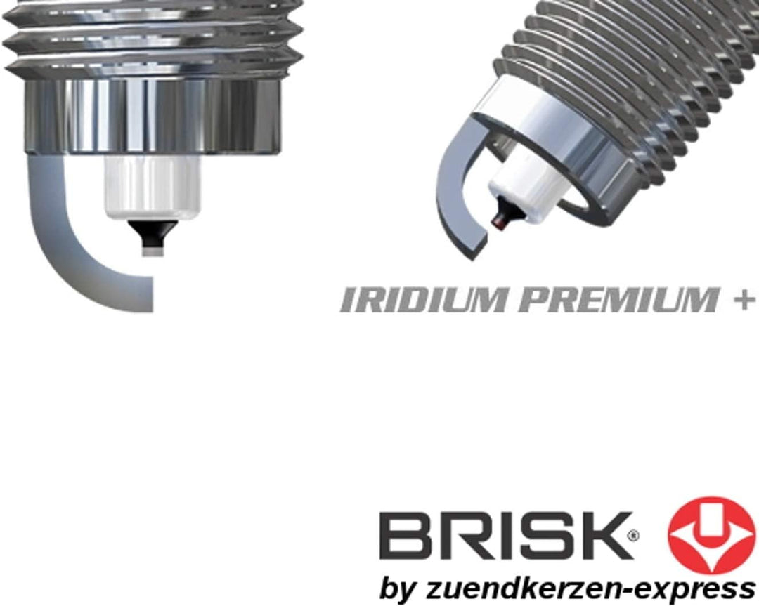 BRISK Iridium Premium+ Plus P40 RR15BYIR 1988 Zündkerzen, 4 Stück