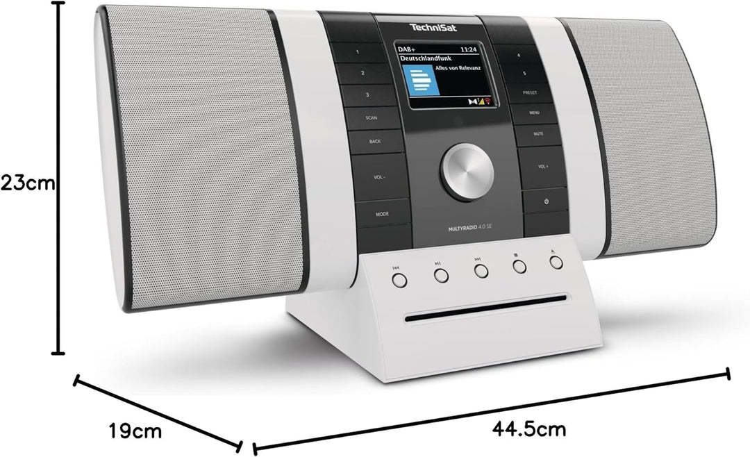 TechniSat MULTYRADIO 4.0 SE - Internetradio (WLAN Radio, DAB+, UKW, Spotify, Bluetooth, CD-Player, U
