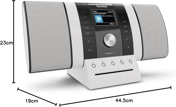 TechniSat MULTYRADIO 4.0 SE - Internetradio (WLAN Radio, DAB+, UKW, Spotify, Bluetooth, CD-Player, U
