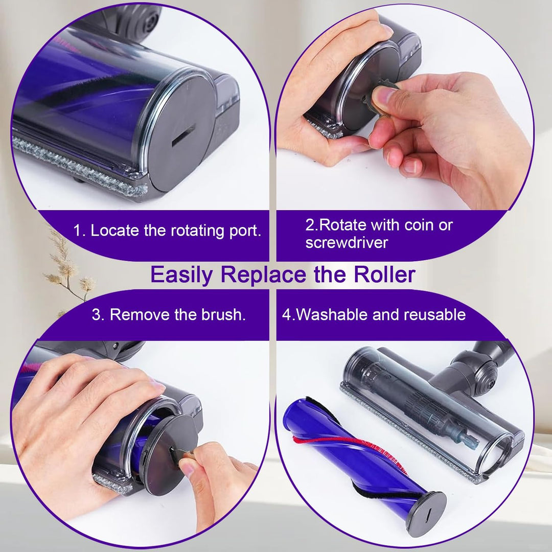 Bürste kompatibel für Dyson V11 V15 V10 V7 V8 Staubsauger zubehör, Bodendüse Ersatzteile für Dyson V