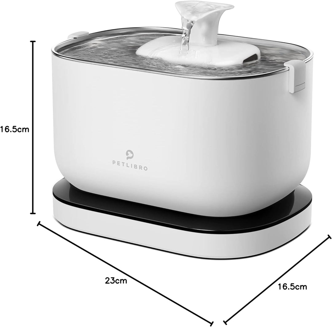 PETLIBRO Trinkbrunnen für Katze Kabellos mit Bewegungsmelder, 2,5L/84oz Dockstream Batteriebetrieben