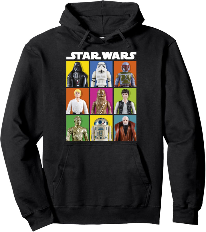 Star Wars Group Shot Toy Box Panels Pullover Hoodie