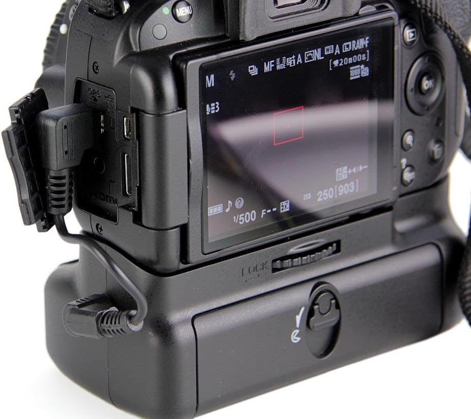 ayex Batteriegriff Passend für Nikon D5100 & D5200 mit Hochformatauslöser + IR-Auslöser Betrieb mit