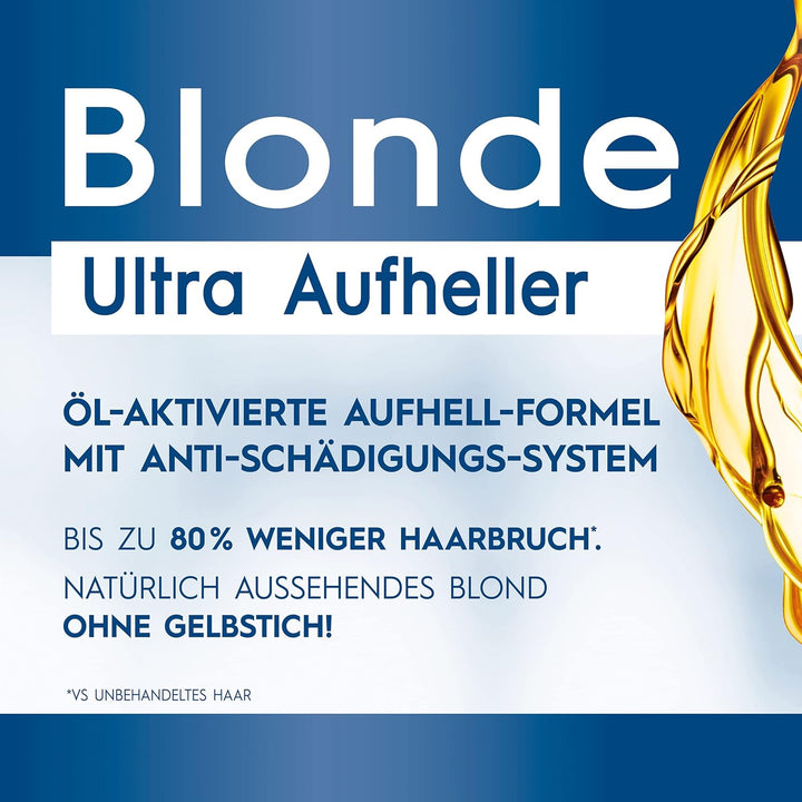 Schwarzkopf Blonde Aufheller L1++ (6x 143 ml), Haarfärbemittel für Öl-aktiviertes Haare Aufhellen mi
