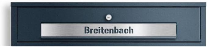 Metzler Brieffach für Paketbox Bispo 2 mit Gravur | Erweiterung bis 5 Fächer | Anthrazit RAL 7016 |