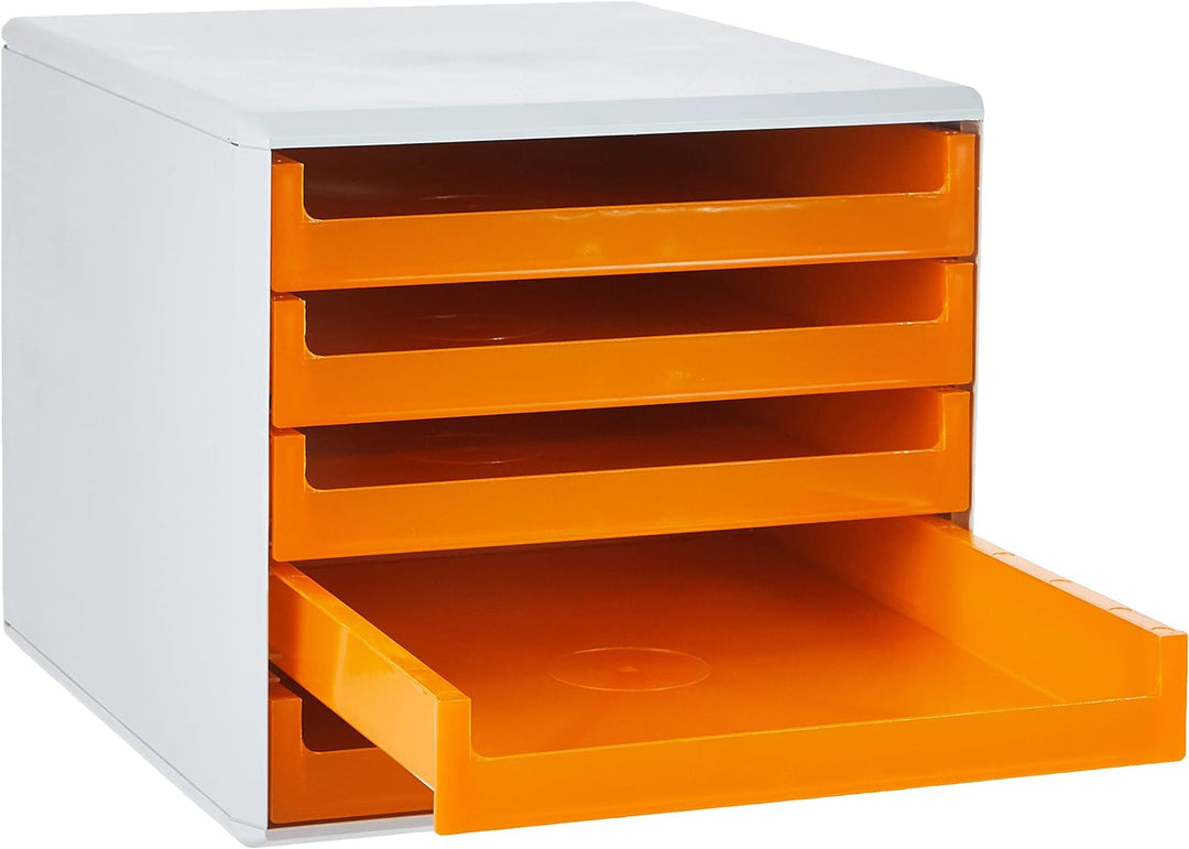 keine Marke 30050913 Schubladenbox orange-transpare