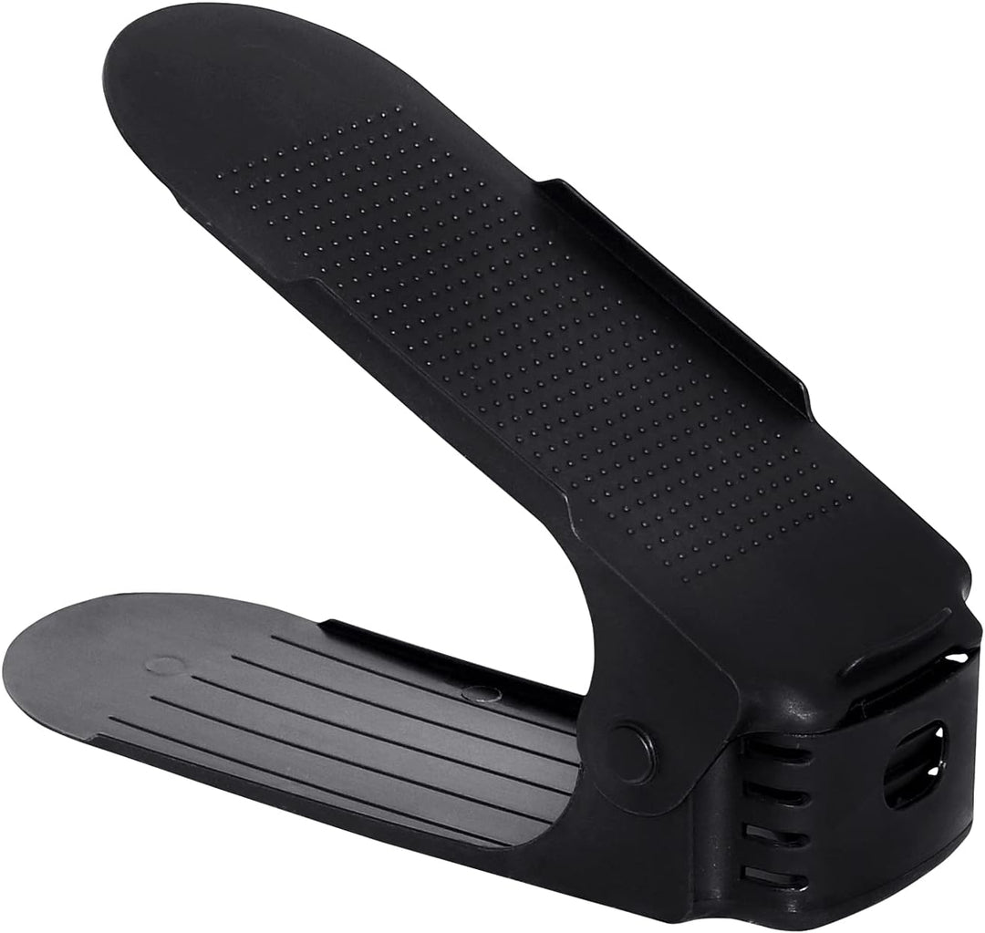 YRHome 20 Stück Verstellbarer Schuhregal Set Schuhstapler Schuhhalter rutschfest Schuhorganizer 3 hö