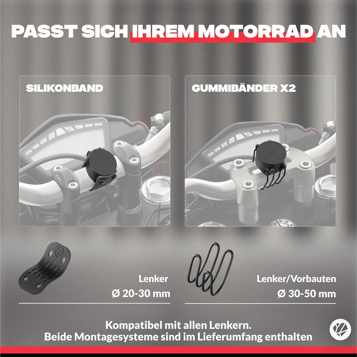 Shapeheart französische Innovation, magnetische Motorrad-Telefonhalterung mit extradünner, Metallpla