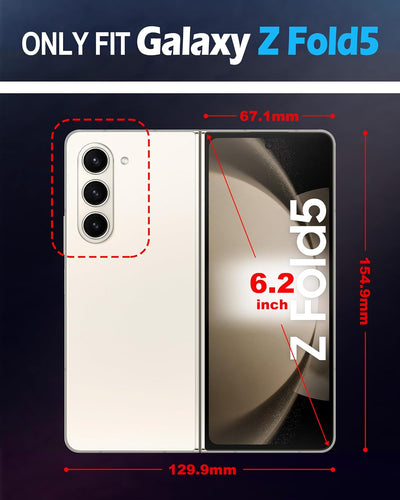 SHIELDON Hülle für Galaxy Z Fold 5 5G, Schutzhülle Echtleder [Ständer] [S Pen Halter] [Kartenfach] [