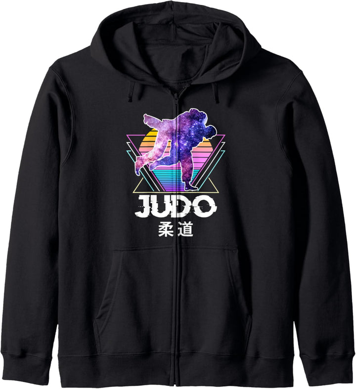 Judo, japanische Kampfkunst, Retro Vintage Vaporwave Sport Kapuzenjacke