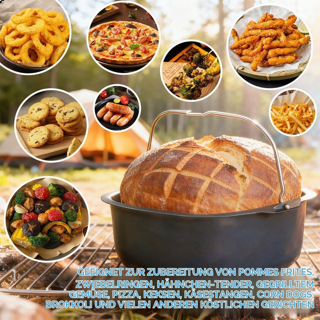 Airfryer Backform 22 cm Heissluftfritteuse Backform Muffinformen für Airfryer XL Auflaufform Wiederv