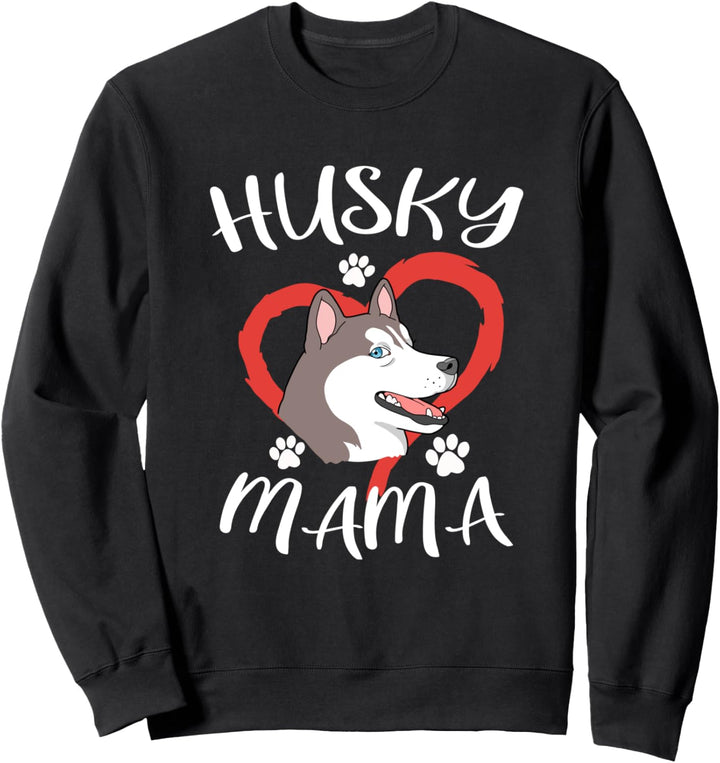 Damen Husky Geschenk Husky Mama Sweatshirt