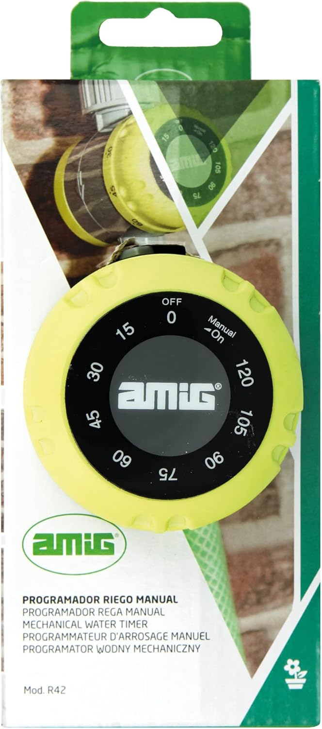 Amig - Manuelle Bewässerungsprogrammierung | Ø 60 x 80 mm | bis zu 2 Stunden Bewässerung | mit Schut