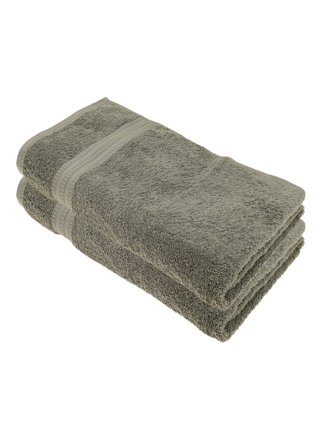 Julie Julsen Bio Badetuch-Set 2 STK. 100x150 Silbergrau 100% Baumwolle Frotte 550g/m² Silbergrau 100