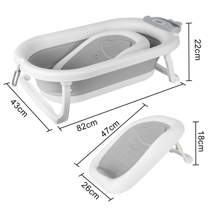Faltbare Babybadewanne, geeignet für Babys von 0 bis 36 Monaten, ergonomisch und platzsparend, Babyw