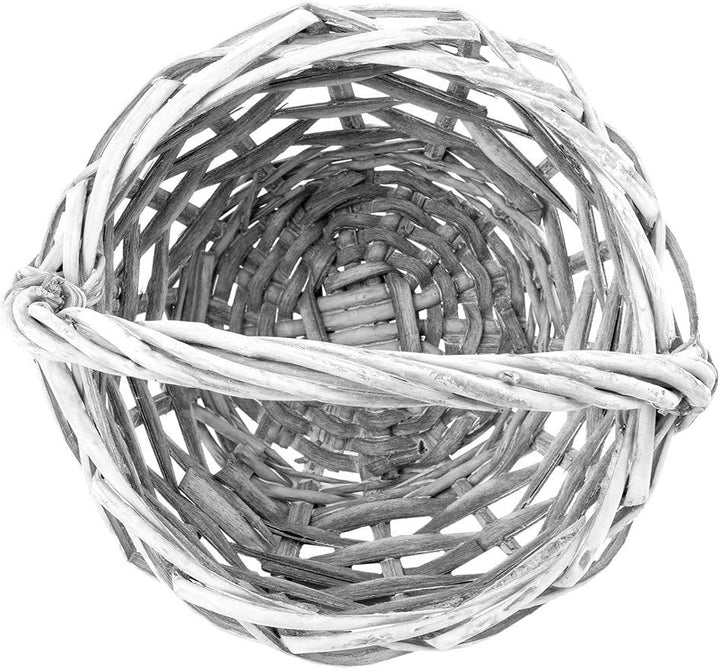 Ideen mit Herz Weidenkorb-Set | 3 Körbchen in unterschiedlichen Grössen: Ø14, Ø18, Ø21 cm | mit Henk