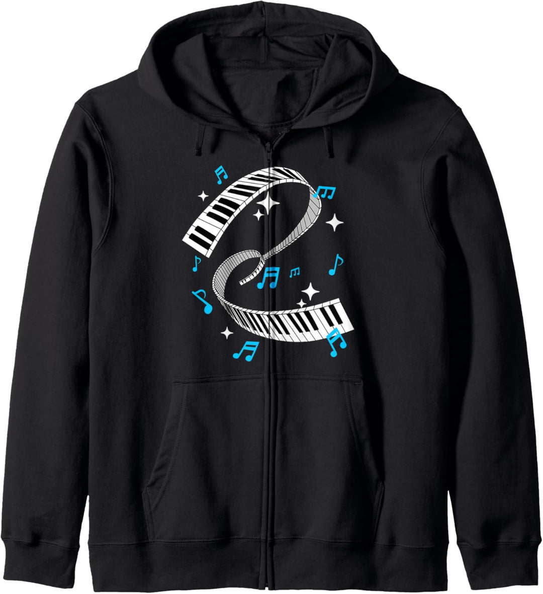Klavier Geschenk Musiklehrer Musiker Keyboard Kapuzenjacke