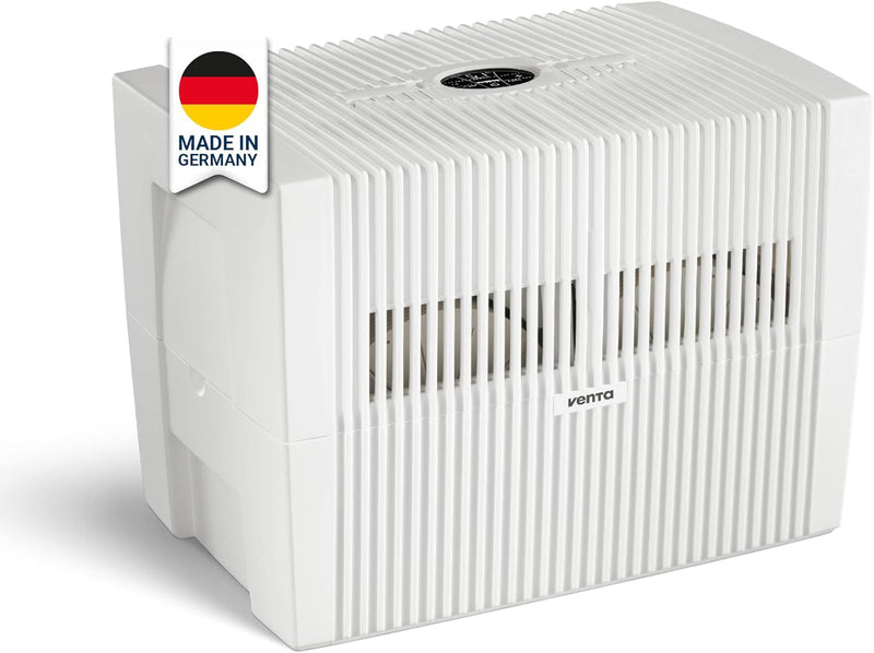 Venta LW45 Comfort Plus, Luftbefeuchter für Räume bis 60 qm, brillant weiss, mit digitaler Steuerung