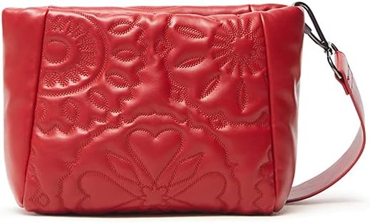 Desigual Womens BOLS Big Amber Across Body Bag, Red