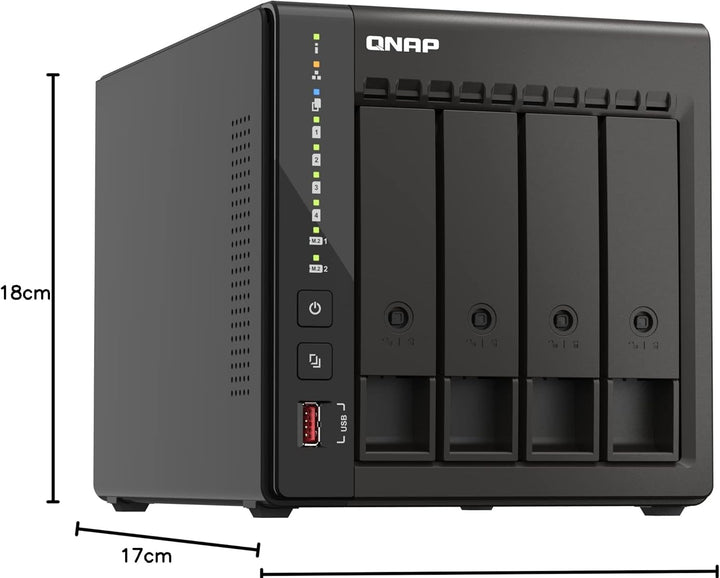 QNAP Systems TS-453E-8G 4 Bay 8 GB DDR4 Enclosure Gehäuse, Enclosure Gehäuse