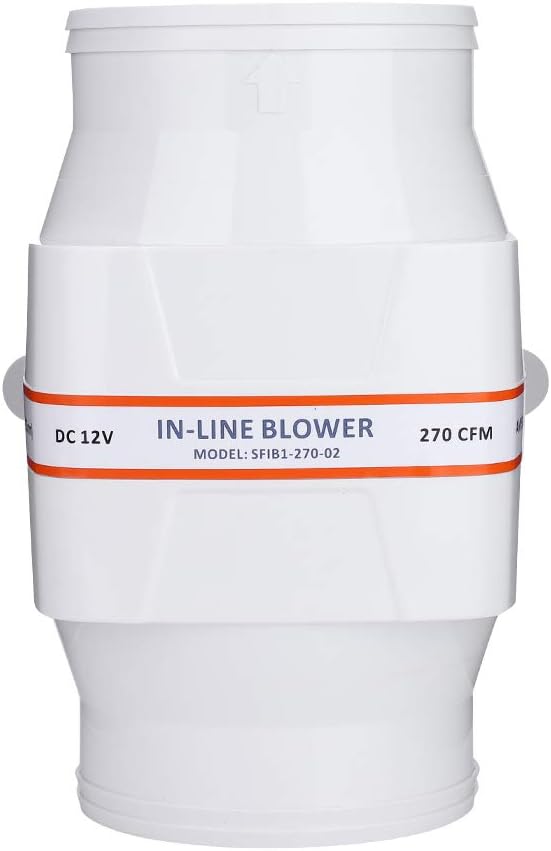 Abluftventilator, 10,2 cm, in Line, Marine-Bilge-Luftgebläse, starker Ventilator, geschlossenes Moto