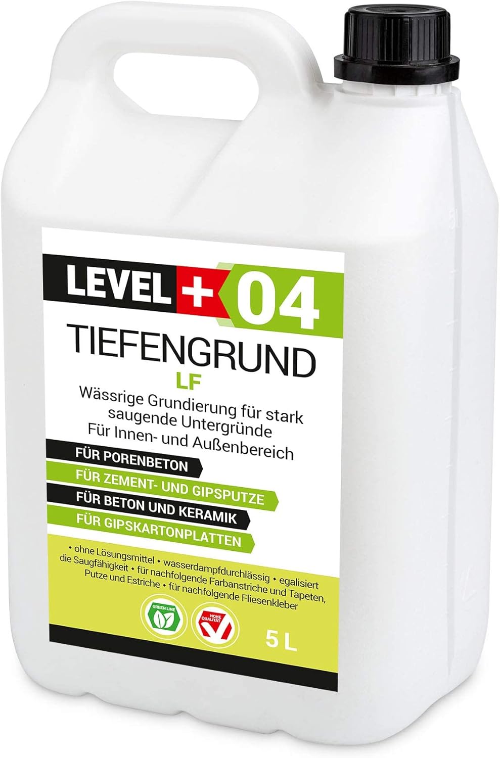 Set 15Kg Weiss Fertig Fliesenkleber Flexkleber + 5L Tiefengrund LF, LEVEL+ SET207