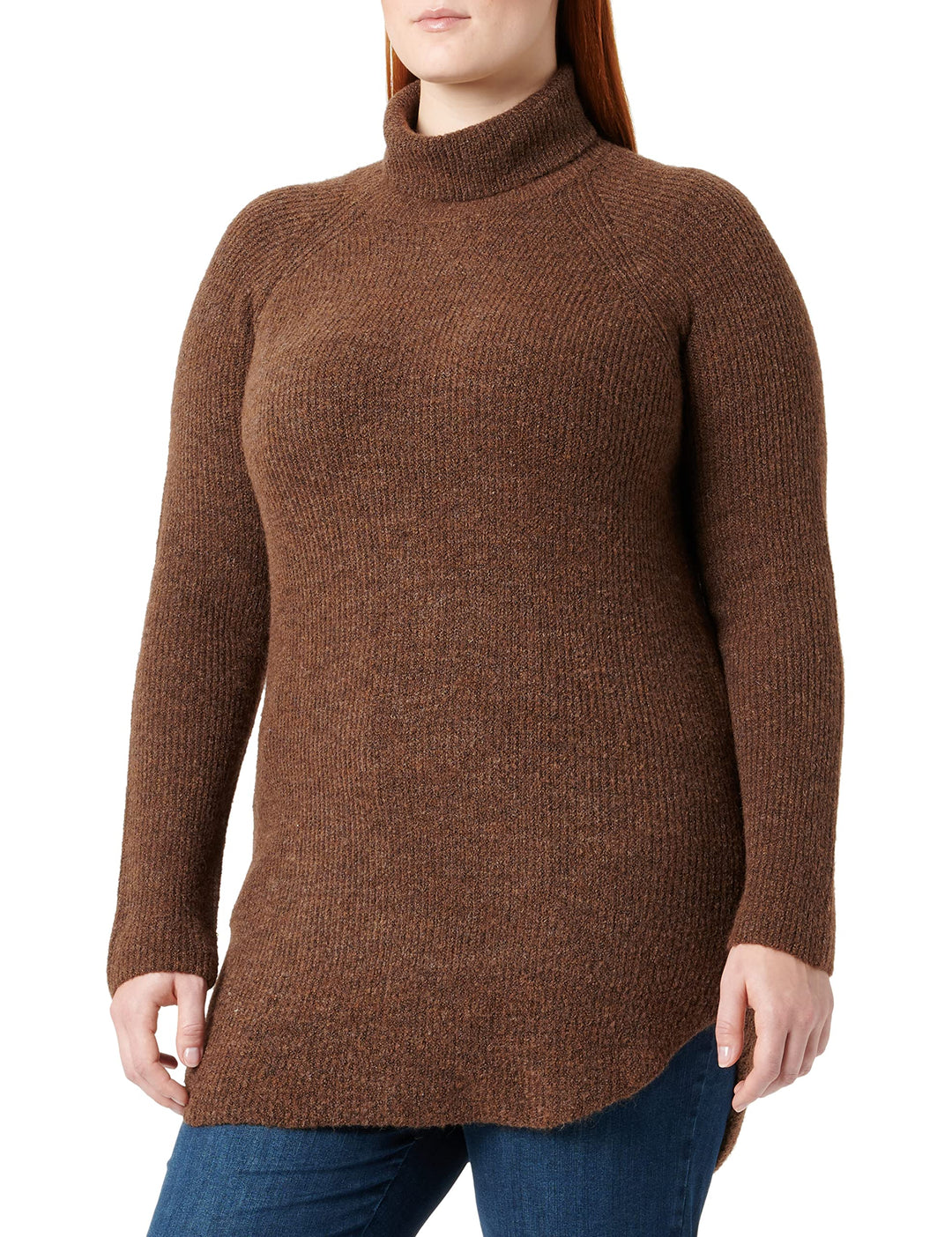 PIECES Female Tunika PCELLEN 48-50 Grosse Grössen Chicory Coffee, 48-50 Große Größen