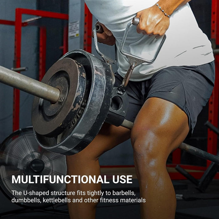 Breite U-Stange, Reihengriff, Landminen-Befestigung für Langhantel, T-Form Griffaufsatz U-Clips, Fit