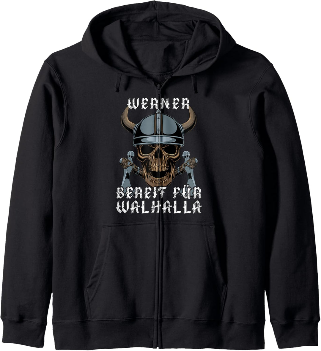 Werner - Bereit für Walhalla - Personalisiert Kapuzenjacke