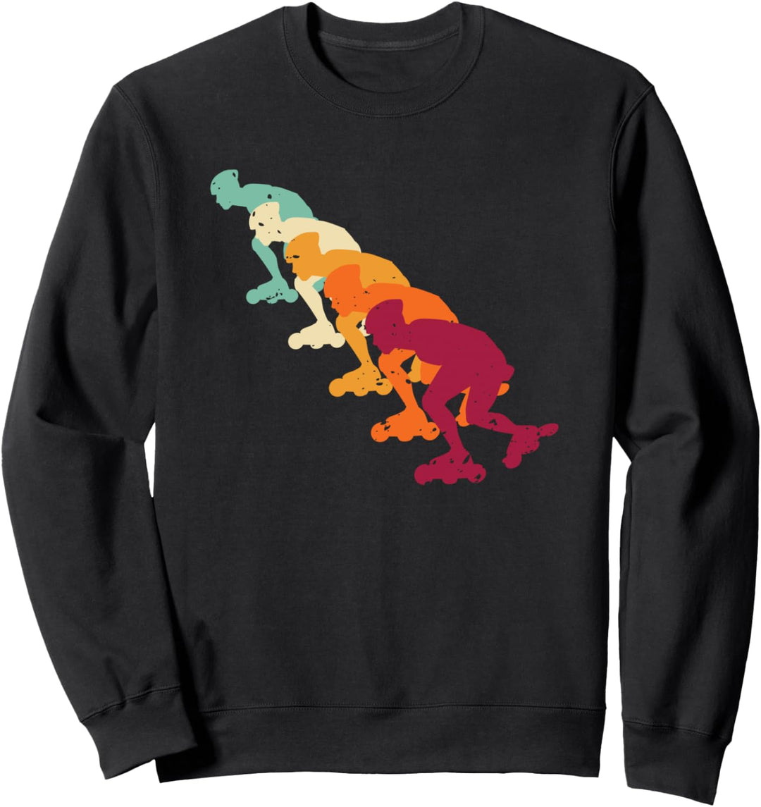 Retro Roller Skating Geschenk Vintage Skater Inline Skating Sweatshirt