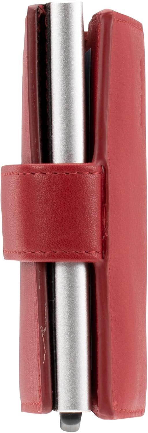 Maitre - unisex e-cage f3 c-three - Slim Wallet - Kartenportmonaie, 6,5X10 Rot