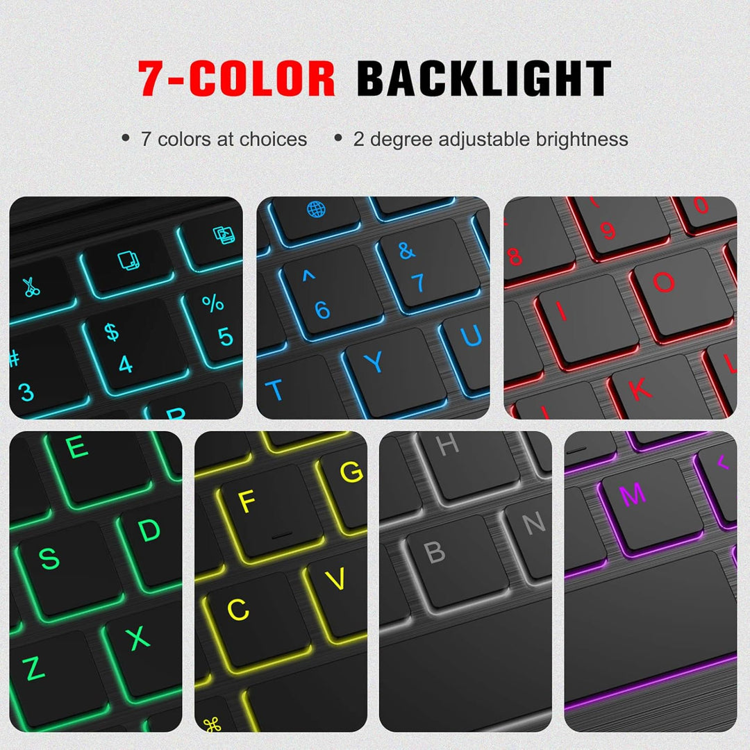 FINTIE Tastatur Hülle für iPad Air 11 Zoll M4/M3/M2 (2026/2025/2024), iPad Air 5/4 Gen 10.9" - 7-far