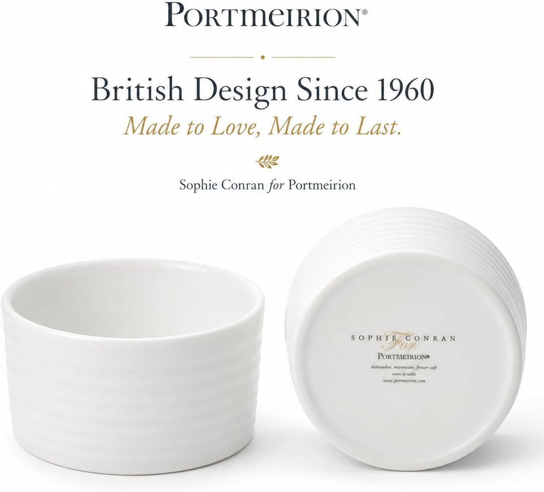 Portmeirion Home & Gifts Sophie Conran Weisse Auflaufförmchen 4er-Set (Weiss)