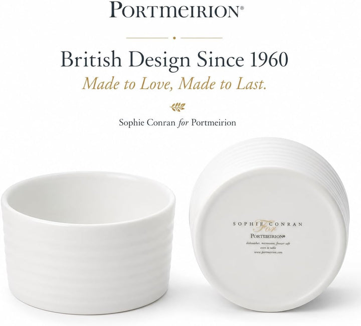 Portmeirion Home & Gifts Sophie Conran Weisse Auflaufförmchen 4er-Set (Weiss)