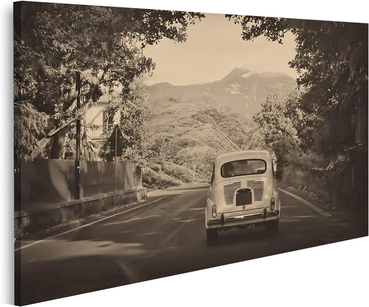islandburner Bild auf Leinwand Old Fashioned Auto Retro Vintage Bilder Wandbilder Poster, Leinwand 8