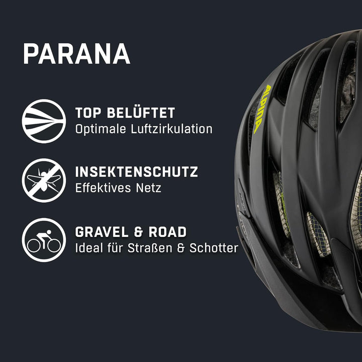 ALPINA PARANA - Leichter, Individuell Anpassbarer Touren Fahrradhelm Mit Fliegennetz Für Erwachsene