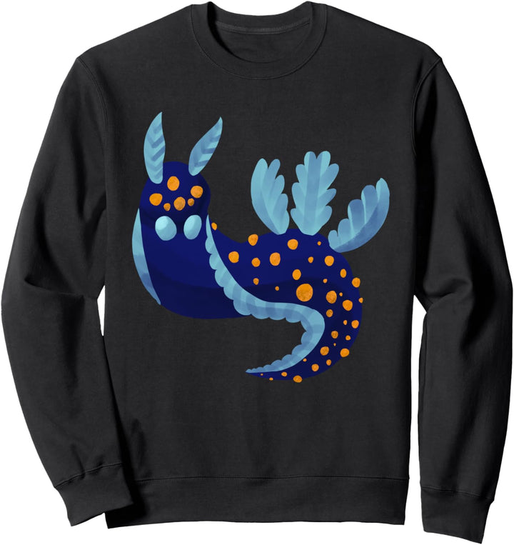 Coole blaue und orange Alien Sea Slug Science für Kinder Sweatshirt