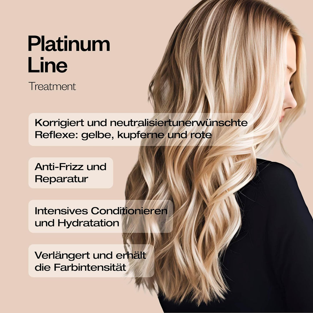abril et nature Purple Platinum Treatment Shampoo, professionelle Haartonisierungsbehandlung, für bl