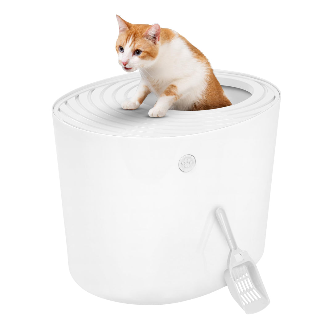 Iris Ohyama, Katzentoilette, Geschlossene Katzentoilette, Schaufel, L53 x T41 x H37 cm, PUNT-530, We