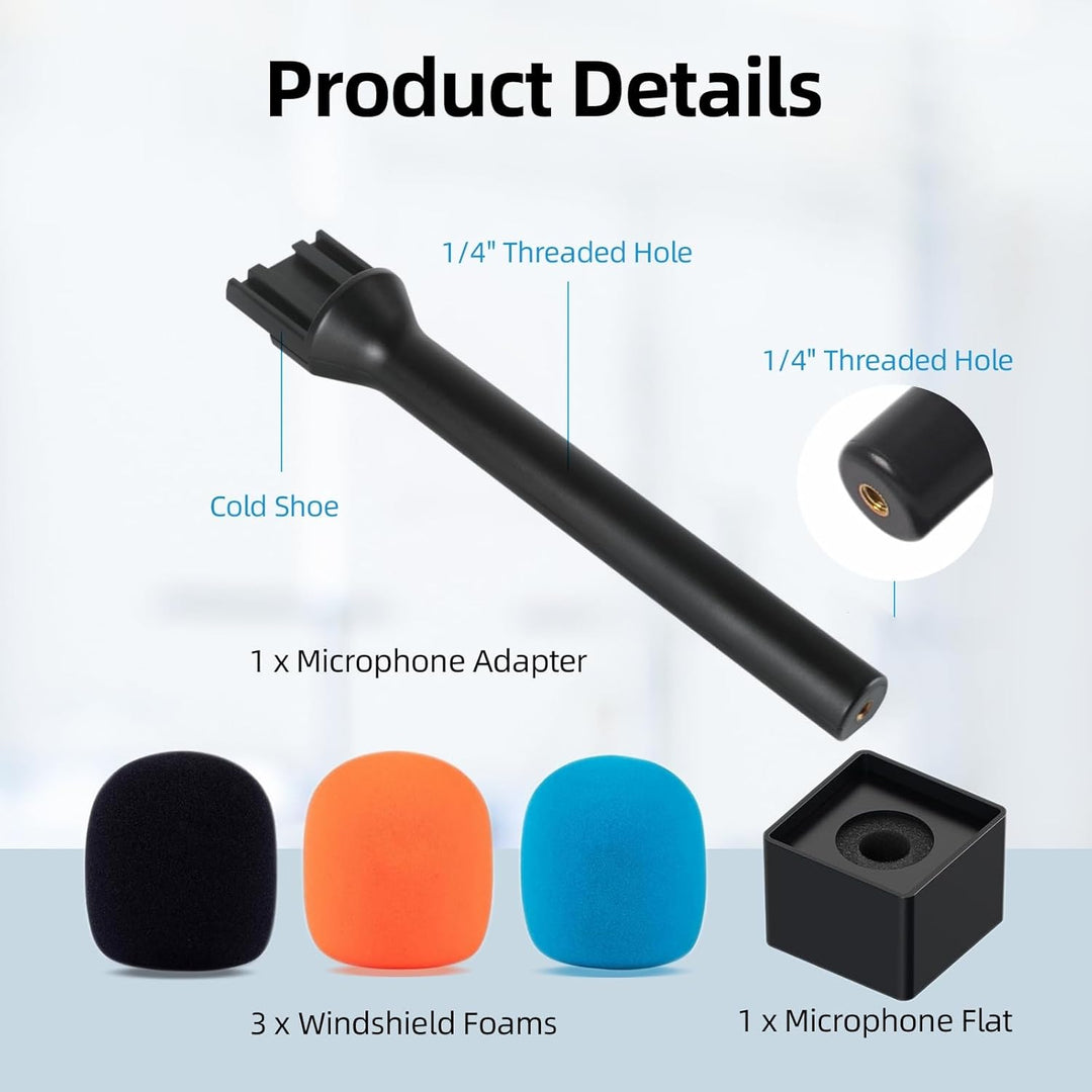 StarRig-HC Mikrofongriff für DJI Mic Rode Mikrofon, Hand-Ständer für Wireless GO2, Interview-Rig-Ada