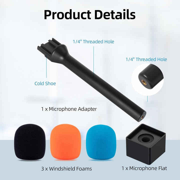 StarRig-HC Mikrofongriff für DJI Mic Rode Mikrofon, Hand-Ständer für Wireless GO2, Interview-Rig-Ada