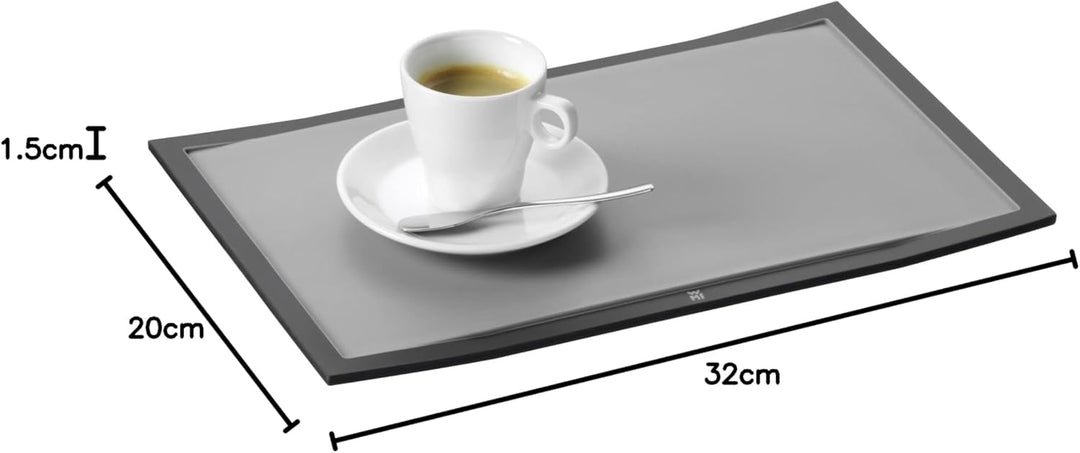 WMF Touch Schneidebrett Kunsstoff 32 x 20 cm, Tranchierbrett mit Saftrille, Küchenbrett klingenschon