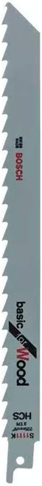 Bosch Professional Zubehör 2608650617 Säbelsägeblatt S 1111 K, 225 x 19 mm, 225 x 19 mm