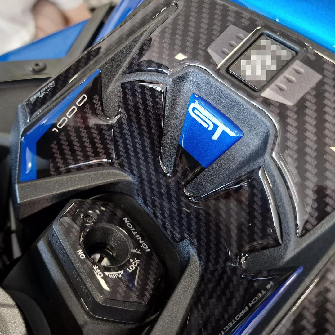 Resin Bike Aufkleber für Motorrad Kompatibel mit Suzuki GSX-S 1000 GT 2022 Metallicblau. Schlüsselsc