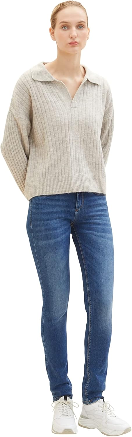TOM TAILOR Damen Alexa Slim Jeans 26W / 32L 10281 - Mid Stone Wash Denim, 26W / 32L 10281 - Mid Ston